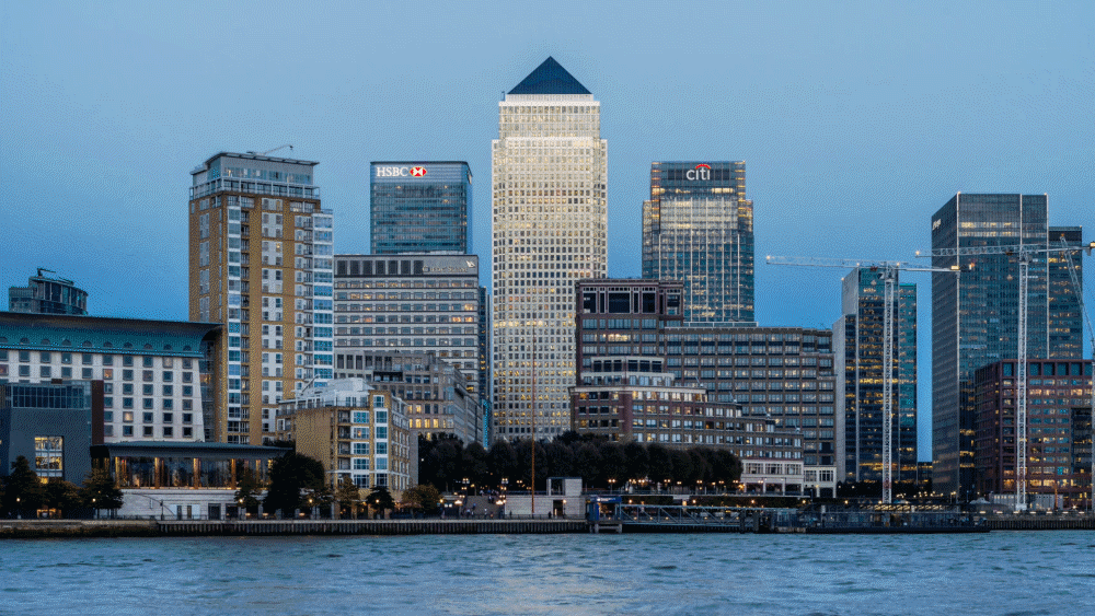 Time-lapse of London Canary Wharf Photographer